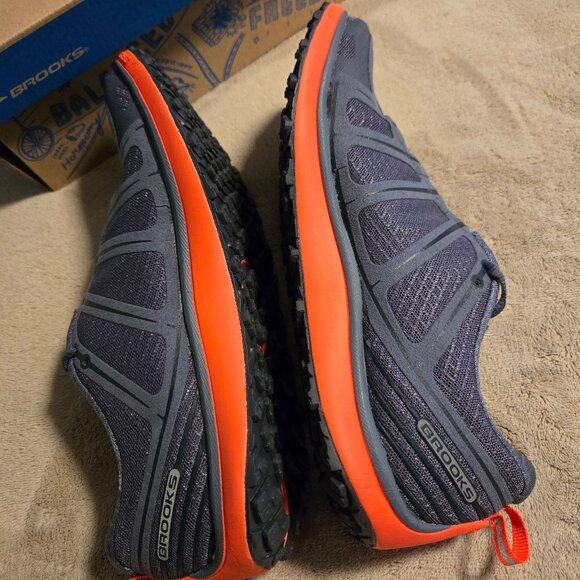 Brooks PureGrit 2 All Terrain Denim Ombre/Coral Split-Toe Trail Run Hiker 120133 - Picture 5 of 16